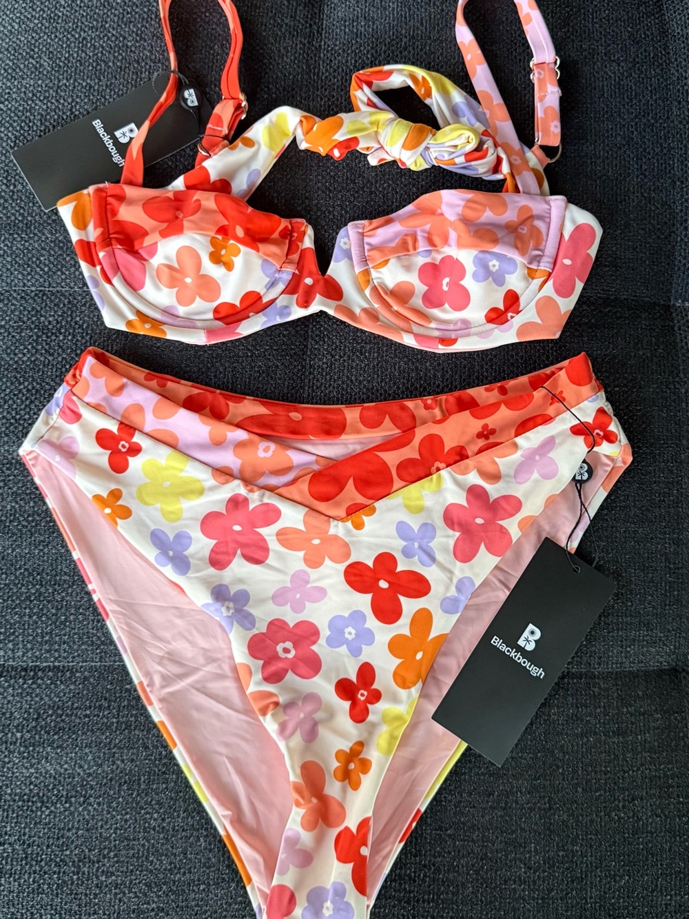 Blackbough The Summer I Turned Pretty Floral Two-Piece Bikini + Matching Sarong